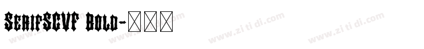 SerifSCVF Bold字体转换